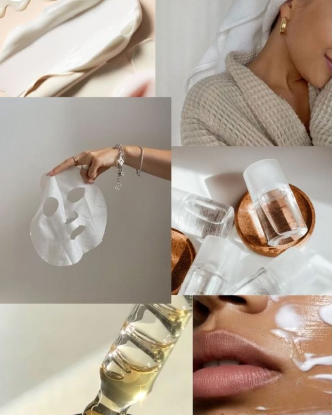 Cosmetics collage